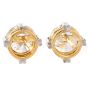 GIA 3.43 carats Natural Diamond J/VS1 18K Gold Brilliant Round Classic Stud Earrings |DoverJewelry|