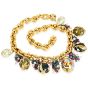 Estate 18K Enameled 0.50ct Diamond Egg Charm Statement Necklace 
