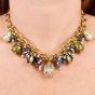 Estate 18K Enameled 0.50ct Diamond Egg Charm Statement Necklace 