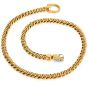 Pomellato Diamond 18K Gold Rope Chain Hardware Link Necklace-Dover Jewelry
