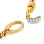 Pomellato Diamond 18K Gold Rope Chain Hardware Link Necklace-Dover Jewelry