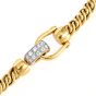 Pomellato Diamond 18K Gold Rope Chain Hardware Link Necklace-Dover Jewelry
