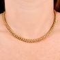 Pomellato Diamond 18K Gold Rope Chain Hardware Link Necklace-Dover Jewelry