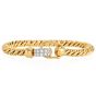 Pomellato Diamond 18K Gold Rope Chain Hardware Link Bracelet-Dover Jewelry