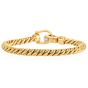 Pomellato Diamond 18K Gold Rope Chain Hardware Link Bracelet-Dover Jewelry