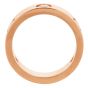 Cartier 3 Diamond 18K Pink Gold Band Ring 53|Doverjewelry|