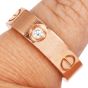 Cartier 3 Diamond 18K Pink Gold Band Ring 53|Doverjewelry|