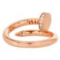 Cartier Juste Un Clou Diamond 18K Pink Gold Ring 52|Dover jewelry|