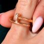 Cartier Juste Un Clou Diamond 18K Pink Gold Ring 52|Dover jewelry|