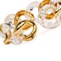 Seaman Schepps Rock Crystal 18K Gold Large Link Bracelet-Dover Jewelry