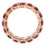 Estate 9.39cttw Ruby 18K Gold Oval Cut Eternity Band Ring-Dover Jewelry