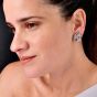 Vintage 5.00cttw Diamond Platinum Spray Stud Earrings|Dover Jewelry|