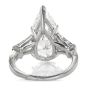 GIA Elongated 6.16ct D color Diamond Pear Shape Engagement Ring