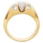 Estate 2.50cts Diamond 18K Gold Dome Edged Men's Engagement Ring|Dover Jewelry|