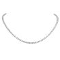 13.00 Carats Diamond 18K White Gold Tennis Choker Necklace
