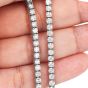13.00 Carats Diamond 18K White Gold Tennis Choker Necklace