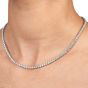 13.00 Carats Diamond 18K White Gold Tennis Choker Necklace