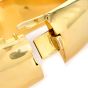 Estate Diamond 14K Gold Inlay Garden Wide Dome Cuff Bangle Bracelet|DoverJewery|