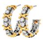 Tiffany & Co Schlumberger Twenty Stone Gold Platinum Hoop Earrings|Dover Jewelry|