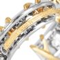Tiffany & Co Schlumberger Twenty Stone Gold Platinum Hoop Earrings|Dover Jewelry|
