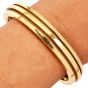 Vintage Tiffany & Co 18K Gold Grooved Open Cuff Bracelet|Dover Jewelry|