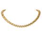 Estate 3.30cts Diamond 18K Gold Braided Link Statement Chain Necklace