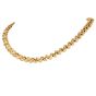 Estate 3.30cts Diamond 18K Gold Braided Link Statement Chain Necklace