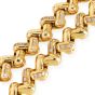 Estate 3.30cts Diamond 18K Gold Braided Link Statement Chain Necklace