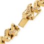 Estate 3.30cts Diamond 18K Gold Braided Link Statement Chain Necklace