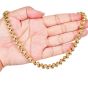 Estate 3.30cts Diamond 18K Gold Braided Link Statement Chain Necklace