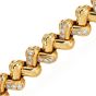 Estate 2.70Cts Diamond 18K Gold Braided Link Bracelet|Dover Jewelry|