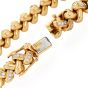 Estate 2.70Cts Diamond 18K Gold Braided Link Bracelet|Dover Jewelry|