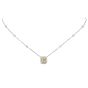 Estate 2.07cts Fancy Yellow Diamond 14K Gold Halo Pendant Necklace|Dover Jewelry|