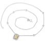 Estate 2.07cts Fancy Yellow Diamond 14K Gold Halo Pendant Necklace|Dover Jewelry|