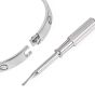 Cartier Classic LOVE 18K White Gold Bangle Bracelet Size 17|Dover Jewelry|