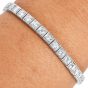 Antique 4.00 Carat Deco European Diamond Platinum Line Bracelet