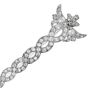 Antique 1920s Diamond 14K White Gold Caduceus Peacock Feather Brooch|Dover Jewelry|