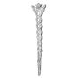 Antique 1920s Diamond 14K White Gold Caduceus Peacock Feather Brooch|Dover Jewelry|