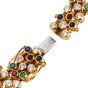 Chopard Diamond Emerald Ruby Sapphire 18K Gold Bracelet Watch|Dover Jewelry|