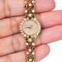 Chopard Diamond Emerald Ruby Sapphire 18K Gold Bracelet Watch|Dover Jewelry|