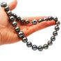15mm Lustrous Tahitian South Sea Pearl diamond clasp Choker Necklace