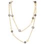 Estate Elegant South Sea Pearl 18 Karat Yellow Gold Chain Necklace 