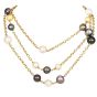 Estate Elegant South Sea Pearl 18 Karat Yellow Gold Chain Necklace 
