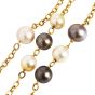 Estate Elegant South Sea Pearl 18 Karat Yellow Gold Chain Necklace 