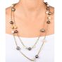 Estate Elegant South Sea Pearl 18 Karat Yellow Gold Chain Necklace 