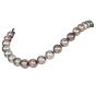 Estate Aubergine Pearl Diamond Emerald 18K Clasp Statement Necklace |Doverjewelry|