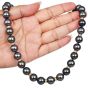 Estate Tahitian Pearl Diamond Gold Clasp Statement Necklace |dover Jewelry|