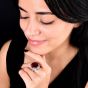 GIA 30.15 Carats Rubellite Tourmaline & Diamond Statement Ring