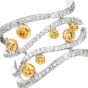 Contemporary 18K Two-Tone Diamond Wide Wave Statement Ring|Dover Jewelry|