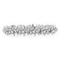 15.16cts Diamond 18K Gold Elegant Cluster Floral Links Bracelet